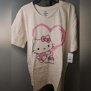 Hello Kitty Kids T-Shirt in Cream and Pink